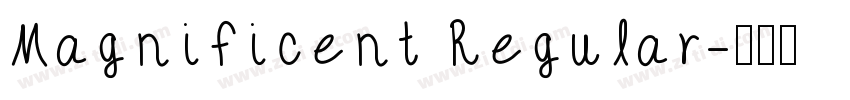 Magnificent Regular字体转换
